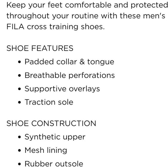 FILA Go The Distan,size 13 - Picture 5 of 6